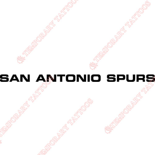 San Antonio Spurs Customize Temporary Tattoos Stickers NO.1192